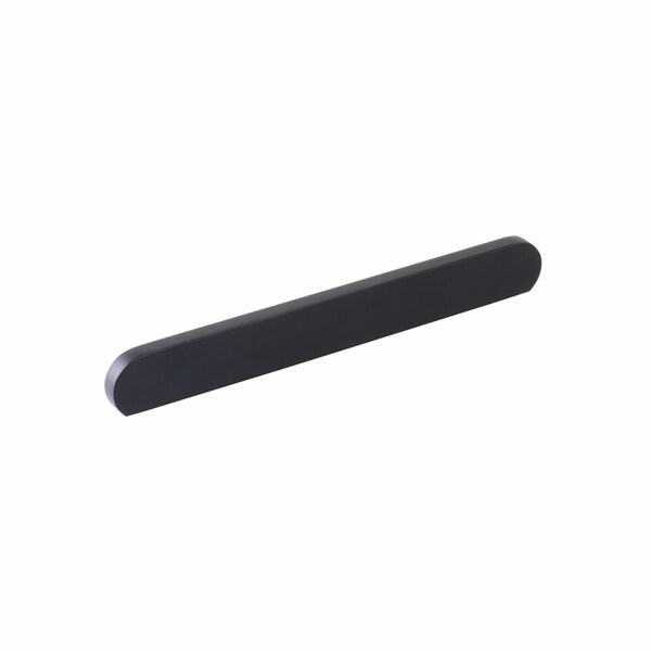 Schaub 8-7/8in Cafe Modern Oval Cabinet Pull with 6-5/16in and 8in Center to Center Matte Black Finish - 10043-MB