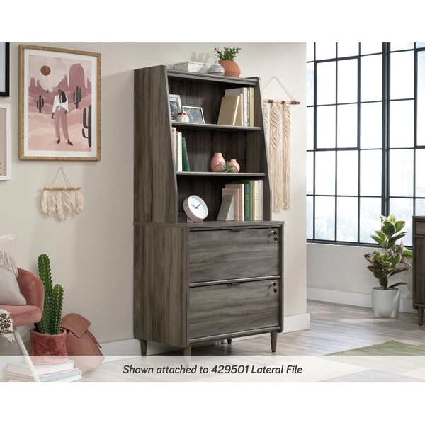 Sauder Clifford Place Library Hutch Jet Acacia , Attaches to <a href= in./Products/429502 - 429505