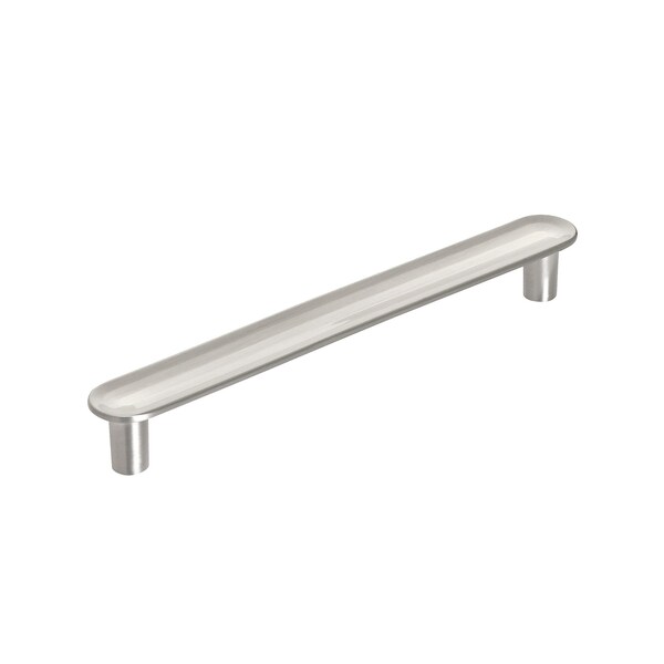 Amerock Concentric 5-1/16 in 128 mm Center-to-Center Satin Nickel Cabinet Pull - BP36831G10