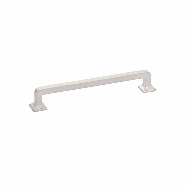 Schaub 6in Center to Center Menlo Park Cabinet Pull Brushed Nickel Finish - 537-BN