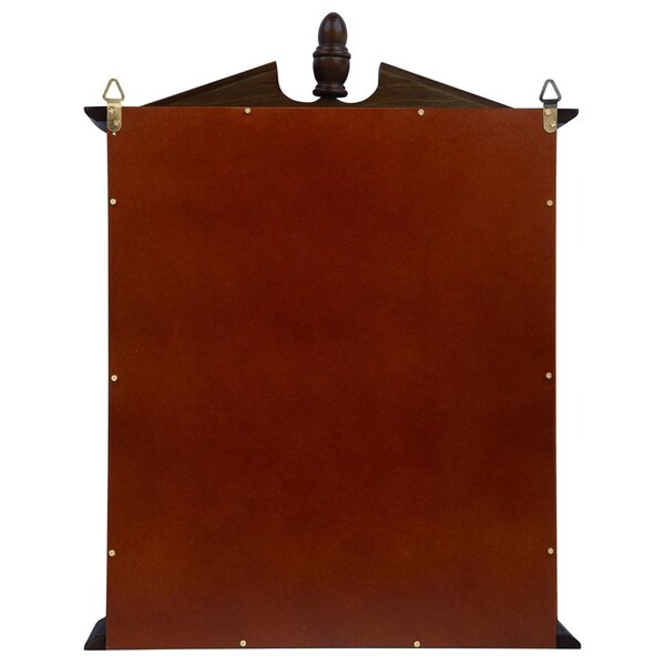 Design Toscano Amesbury Manor Hardwood Wall Curio Cabinet: Walnut Finish - BN1722