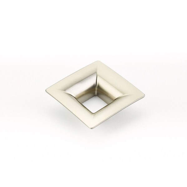 Schaub 32mm Center to Center Flared Square Finestrino Cabinet Pull Satin Nickel Finish - 440-15