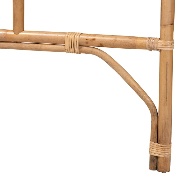 Baxton Studio Perenna Modern Bohemian Natural Rattan Queen Size Standalone Headboard - 217-12723-ZORO
