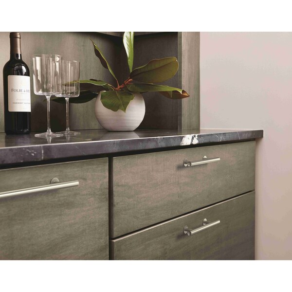Amerock Radius 5-1/16 in 128 mm Center-to-Center Satin Nickel Cabinet Pull - BP36866G10