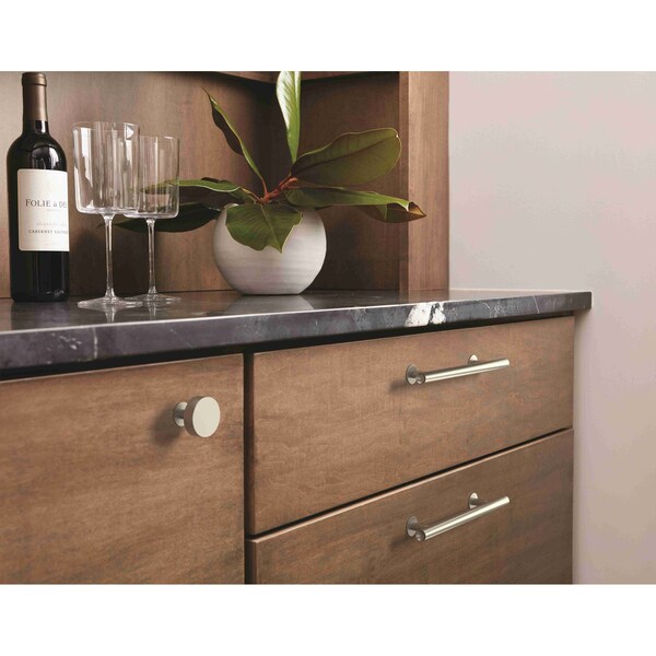 Amerock Radius 5-1/16 in 128 mm Center-to-Center Satin Nickel Cabinet Pull - BP36866G10