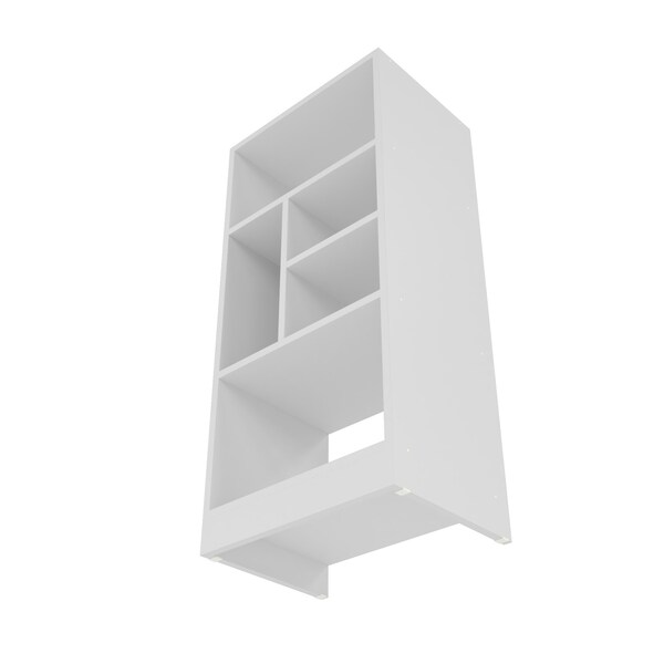Manhattan Comfort Bookcase 2.0, 5 Shelves, White - 24AMC6