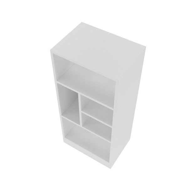 Manhattan Comfort Bookcase 2.0, 5 Shelves, White - 24AMC6