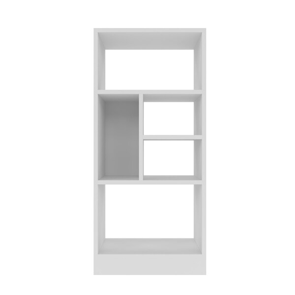 Manhattan Comfort Bookcase 2.0, 5 Shelves, White - 24AMC6