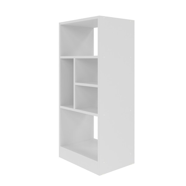 Manhattan Comfort Bookcase 2.0, 5 Shelves, White - 24AMC6