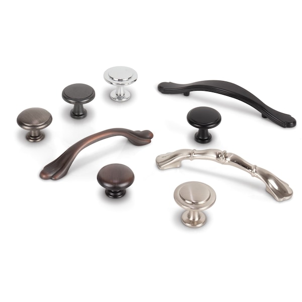 Elements By Hardware Resources 3" Center-to-Center Gun Metal Gatsby Cabinet Pull - 3308DACM