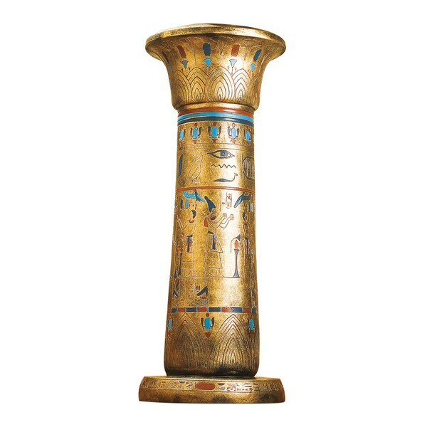 Design Toscano Golden Pedestal of the Egyptian Kings Sculptural Column - KY984