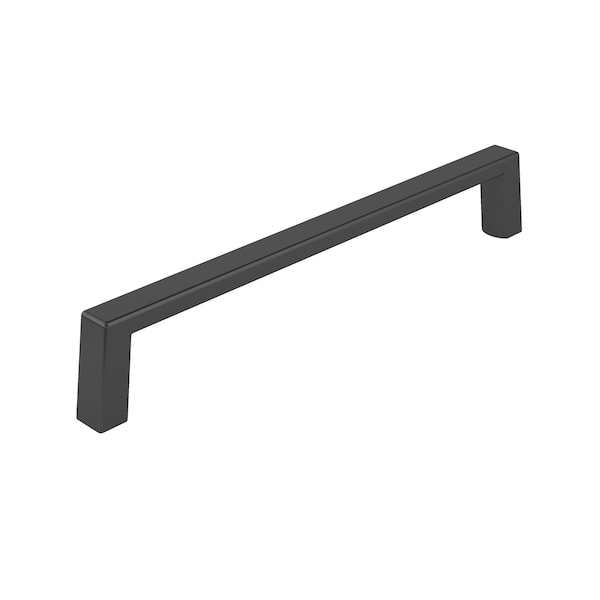 Richelieu Eglinton Collection 6-inch (152 mm) Matte Black Modern Rectangular Cabinet Pull - BP10746900