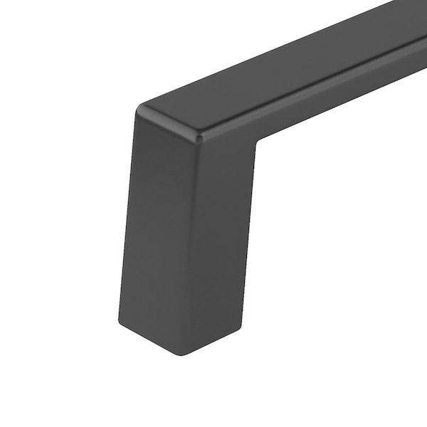 Richelieu Eglinton Collection 6-inch (152 mm) Matte Black Modern Rectangular Cabinet Pull - BP10746900