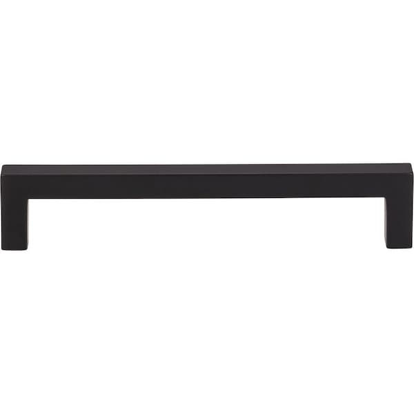 Elements By Hardware Resources of the 128 mm Center-to-Center Matte Black Square Stanton Cabinet Bar Pull 20PK - 625-128MB-20