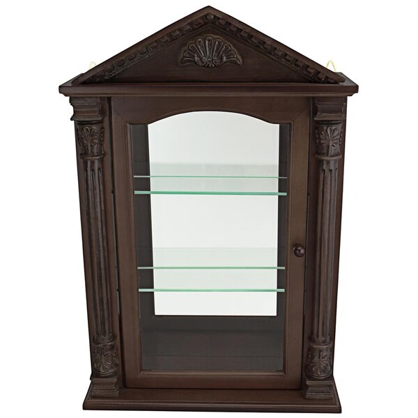 Design Toscano Essex Hall Hardwood Wall Curio Cabinet - BN2536
