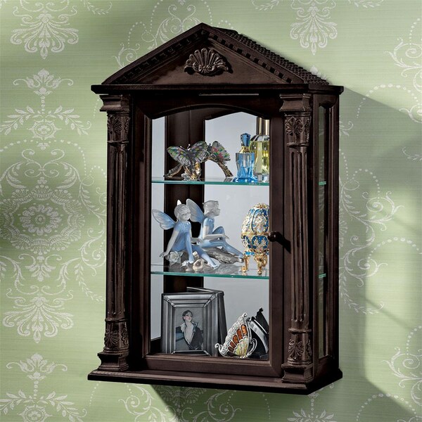 Design Toscano Essex Hall Hardwood Wall Curio Cabinet - BN2536