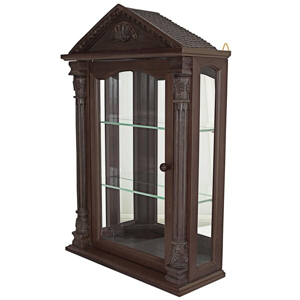 Design Toscano Essex Hall Hardwood Wall Curio Cabinet - BN2536