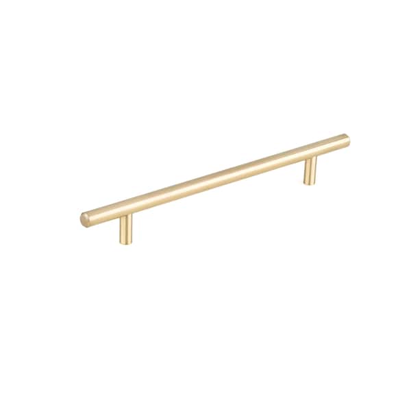 Richelieu 7 9/16 in (192 mm) Center-to-Center Satin Brass Contemporary Drawer Pull - BP305192160