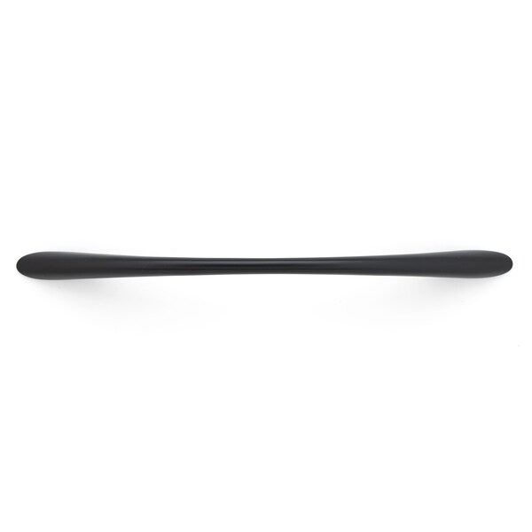 Richelieu 6-5/16 in. (160 mm) Center-to-Center Matte Black Contemporary Drawer Pull - BP85820160900