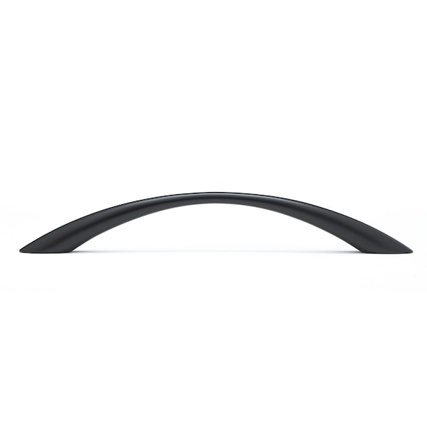 Richelieu 6-5/16 in. (160 mm) Center-to-Center Matte Black Contemporary Drawer Pull - BP85820160900