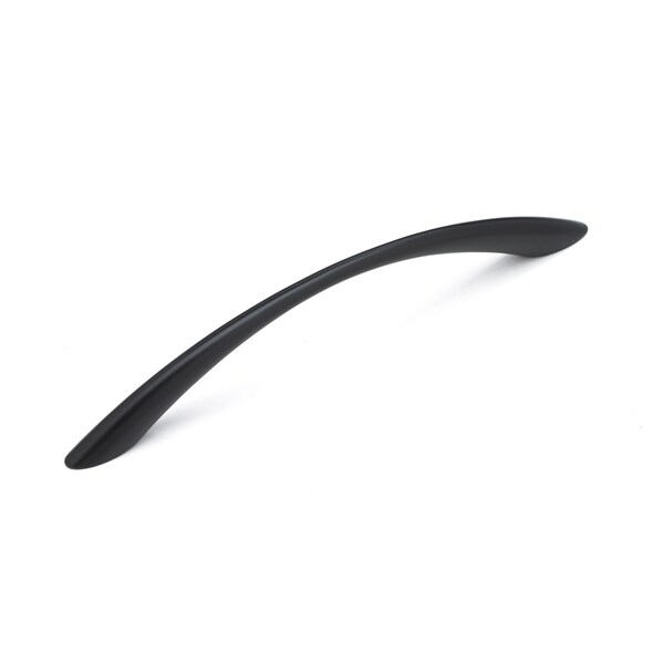 Richelieu 6-5/16 in. (160 mm) Center-to-Center Matte Black Contemporary Drawer Pull - BP85820160900