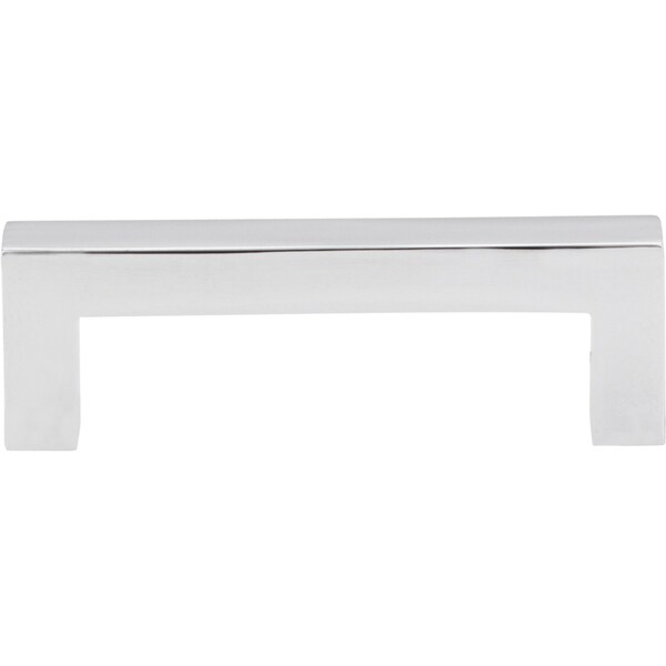 Elements By Hardware Resources 3" Center-to-Center Polished Chrome Square Stanton Cabinet Bar Pull - 625-3PC