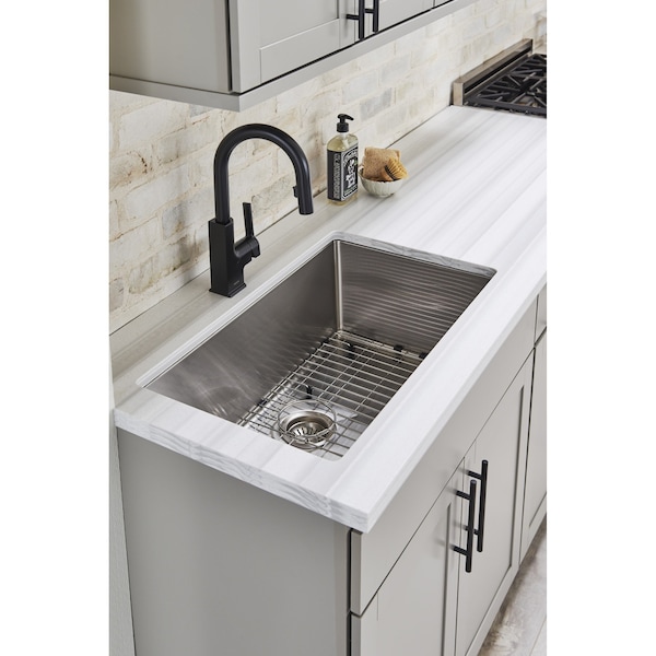 Elements By Hardware Resources 416 mm Center-to-Center Hollow Stainless Steel Naples Cabinet Bar Pull - 494SS