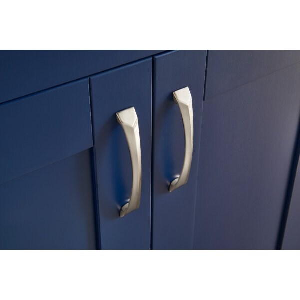 Jeffrey Alexander 128 mm Center-to-Center Brushed Pewter Pyramid Cairo Cabinet Pull - 595-128BNBDL