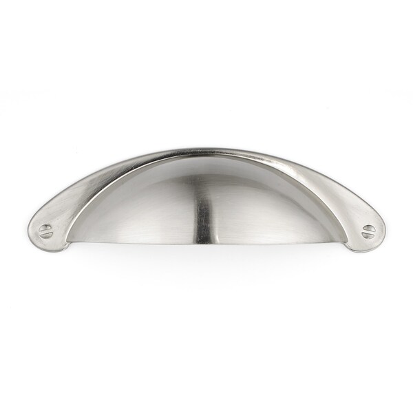 Richelieu 3 in. (76 mm) Center-to-Center Brushed Nickel Traditional Cup Pull - BP82333195