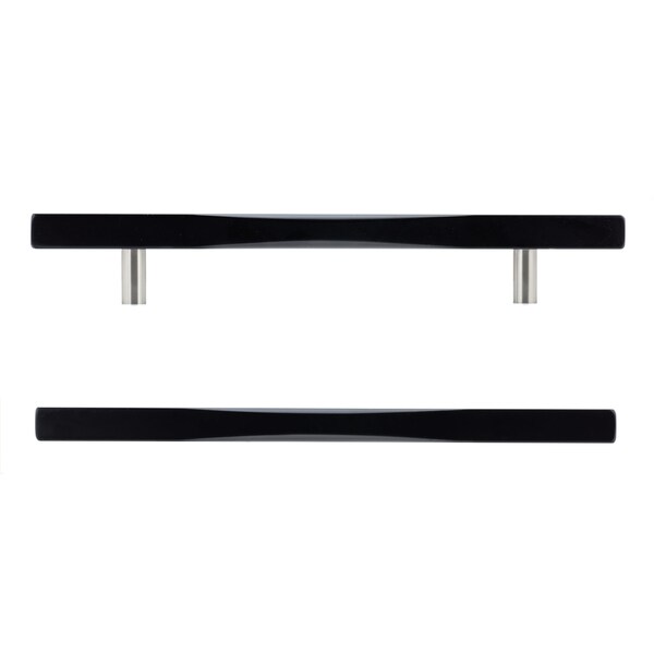Richelieu 6 5/16 in (160 mm) Center-to-Center Matte Black Contemporary Cabinet Pull - 7735160900