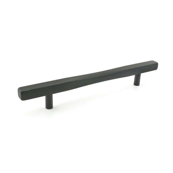 Richelieu 6 5/16 in (160 mm) Center-to-Center Matte Black Contemporary Cabinet Pull - 7735160900