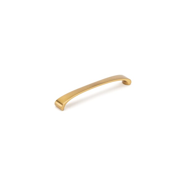 Richelieu 6 5/16 in (160 mm) Center-to-Center Aurum Brushed Gold Contemporary Cabinet Pull - BP82871160158