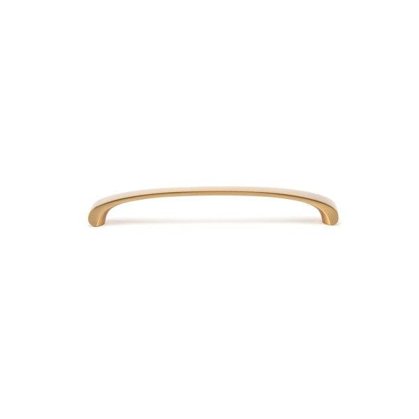 Richelieu 6 5/16 in (160 mm) Center-to-Center Aurum Brushed Gold Contemporary Cabinet Pull - BP82871160158