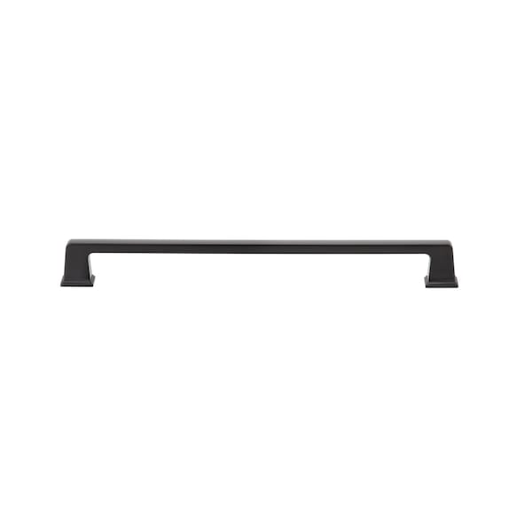 Richelieu 12-inch (305 mm) Center to Center Matte Black Traditional Cabinet Pull - BP869512900