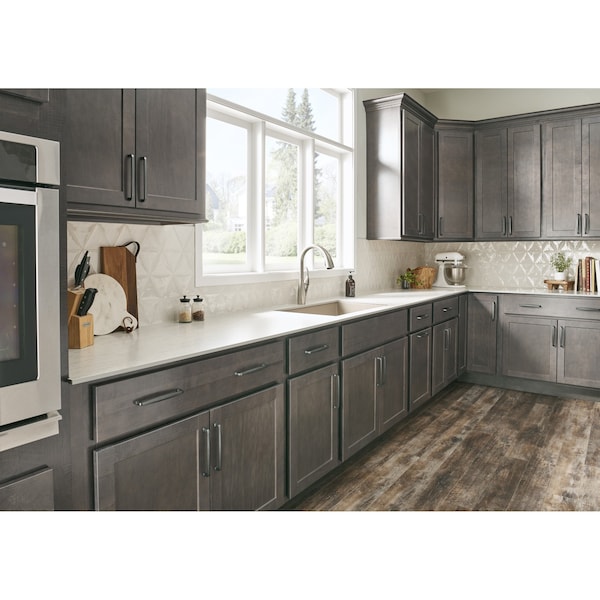 Jeffrey Alexander 96 mm Center-to-Center Matte Black Square Milan 1 Cabinet Pull - 1092MB