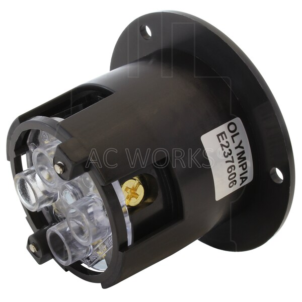 Ac Works 30A 3-Phase 250V L15-30P Power Input Inlet UL and C-UL listed - ASINL1530P