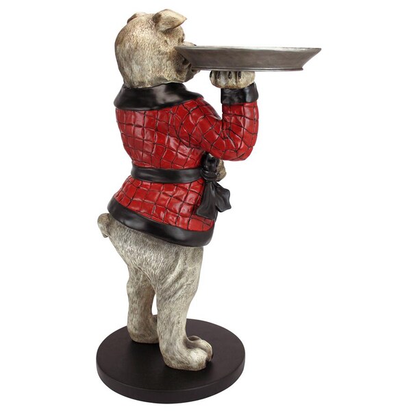 Design Toscano Rex, the Bachelor Bulldog Sculptural Table - VG12427
