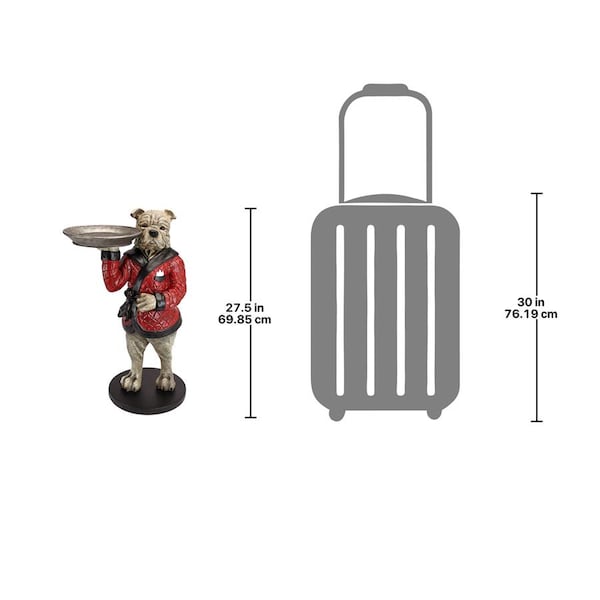 Design Toscano Rex, the Bachelor Bulldog Sculptural Table - VG12427