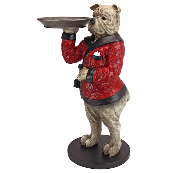 Design Toscano Rex, the Bachelor Bulldog Sculptural Table - VG12427