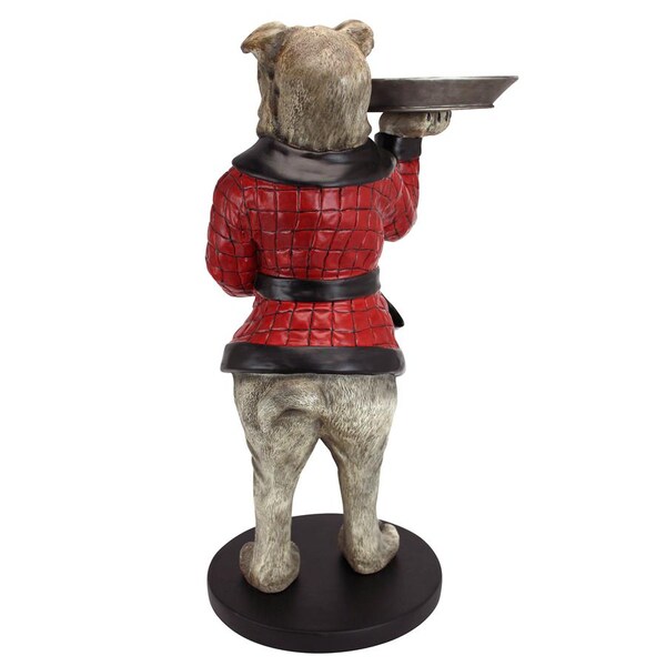 Design Toscano Rex, the Bachelor Bulldog Sculptural Table - VG12427