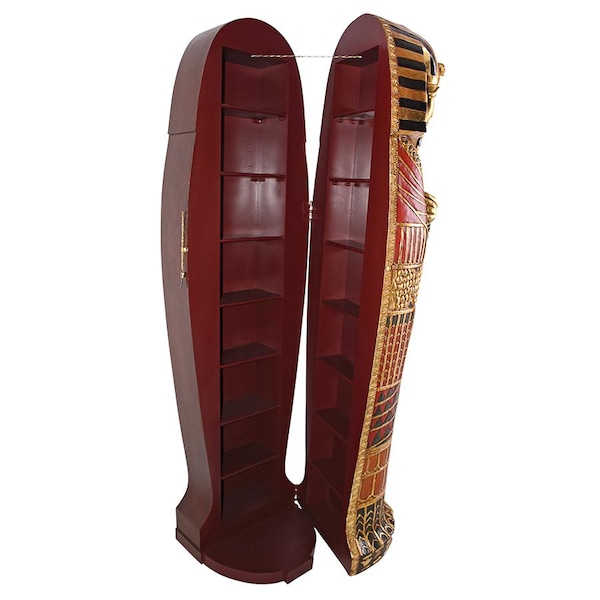 Design Toscano King Tutankhamen's Life-Size Sarcophagus Cabinet - FY1059