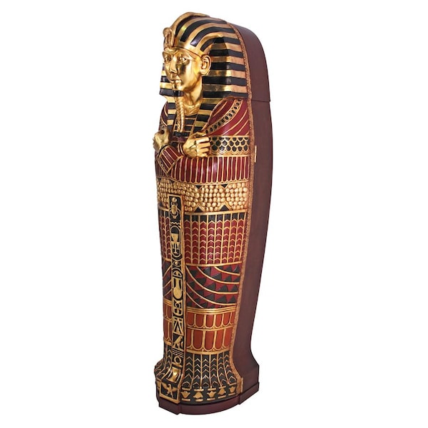 Design Toscano King Tutankhamen's Life-Size Sarcophagus Cabinet - FY1059