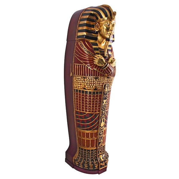 Design Toscano King Tutankhamen's Life-Size Sarcophagus Cabinet - FY1059