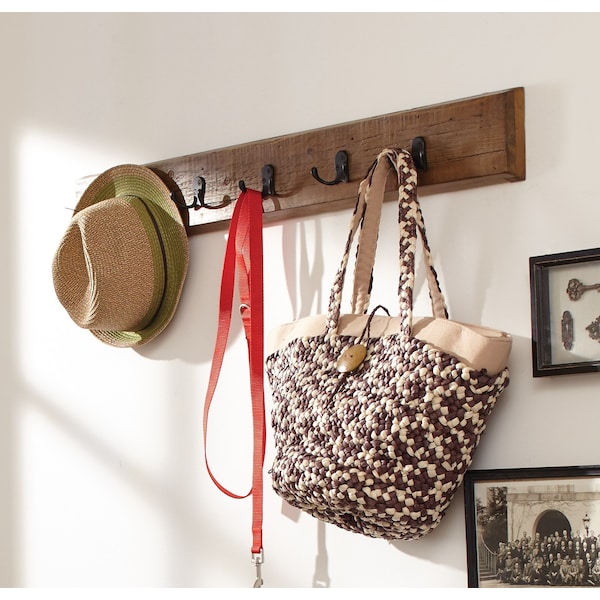 Alaterre Furniture Revive - Reclaimed Wall Coat Hook, Natural - ARVA0920