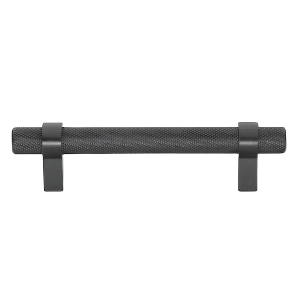 Gliderite Hardware 3-3/4 in. Center to Center Knurled Steel Bar Pull - 8006-96-MB, 5PK - 8006-96-MB-5