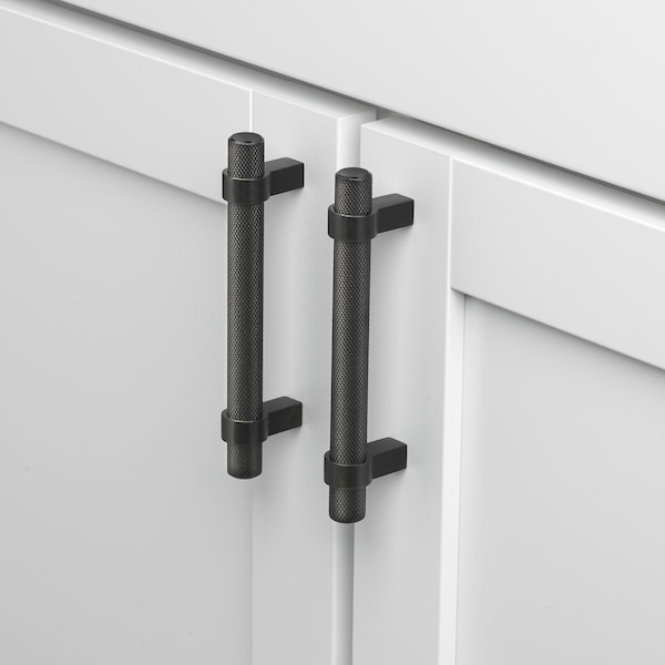 Gliderite Hardware 3-3/4 in. Center to Center Knurled Steel Bar Pull - 8006-96-MB, 5PK - 8006-96-MB-5
