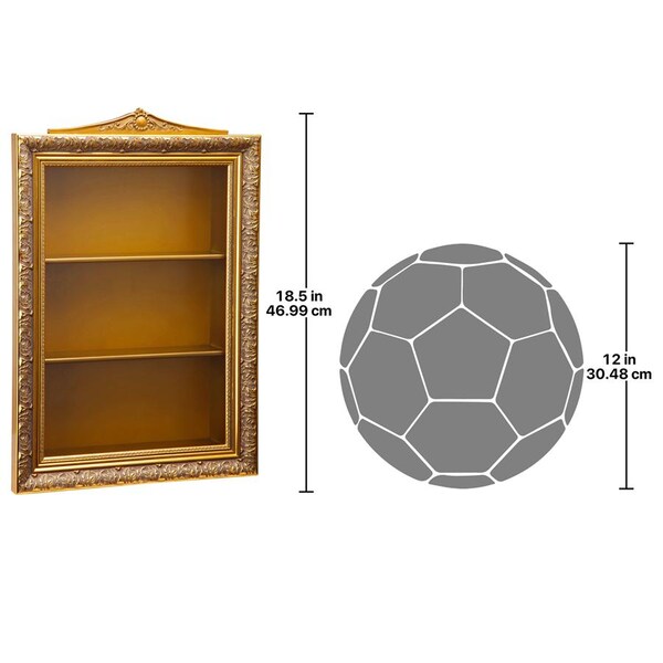 Design Toscano Eggs of the Tsar Wall Curio Display Cabinet - BN5660