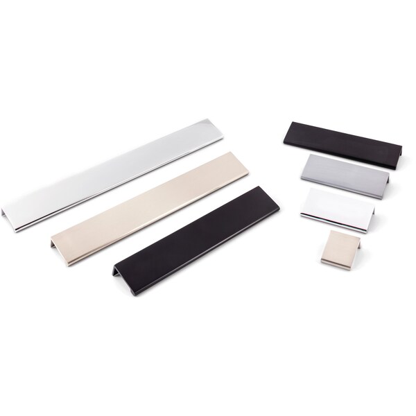 Elements By Hardware Resources 1-1/4" Overall Length Satin Nickel Edgefield Cabinet Tab Pull - A500-125SN