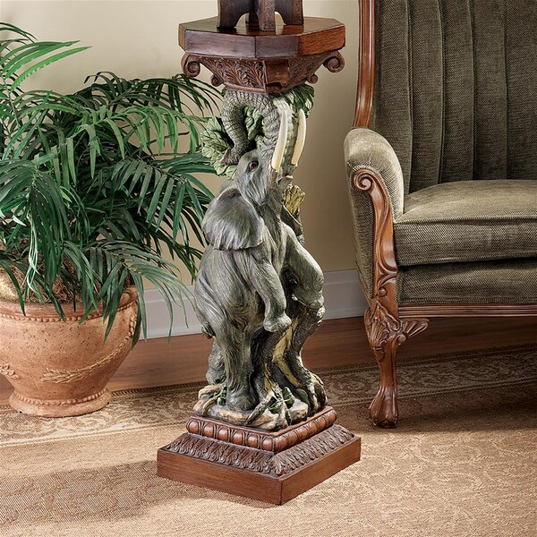 Design Toscano The Elephant's Triumph Sculptural Pedestal - JE121915
