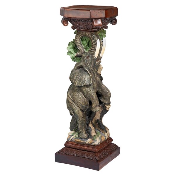 Design Toscano The Elephant's Triumph Sculptural Pedestal - JE121915